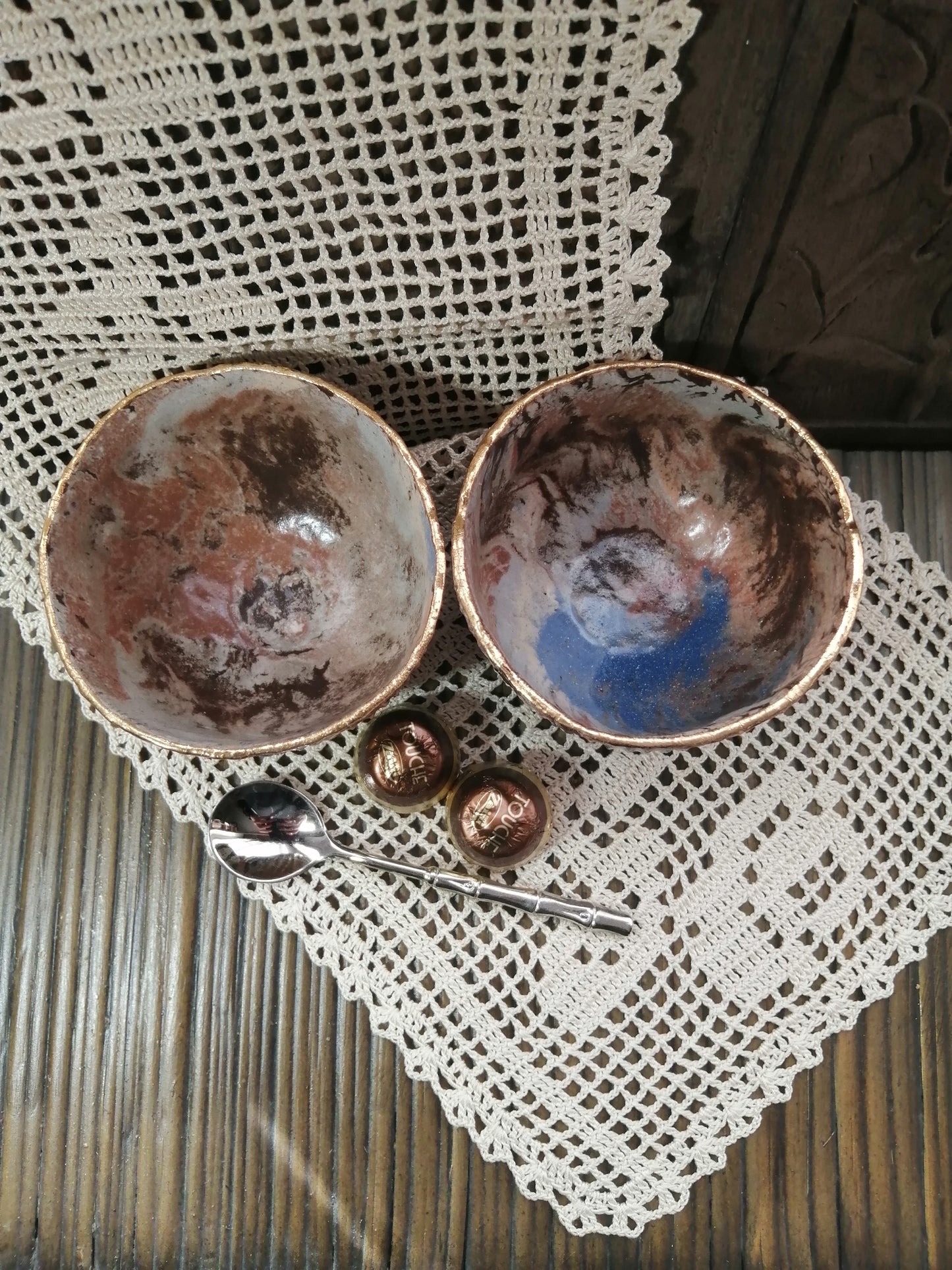 2 Ciotole fatte a mano - pezzi unici